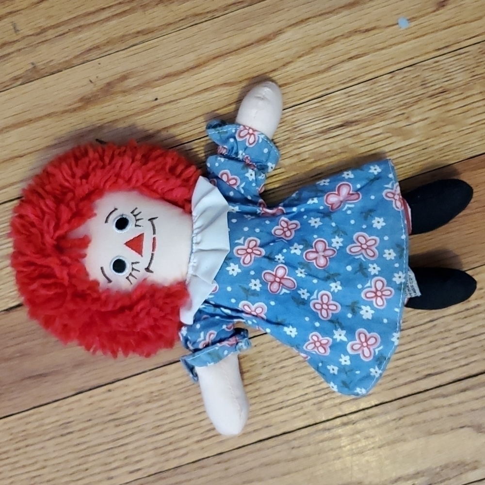 𝅺vintage 1991 Raggedy Ann 8" Plush Doll By Applause #16660